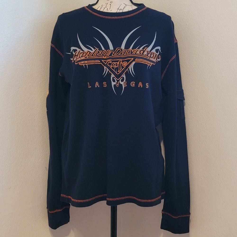 Harley- Davidsons Las Vegas Cafe Thermal Tee XL